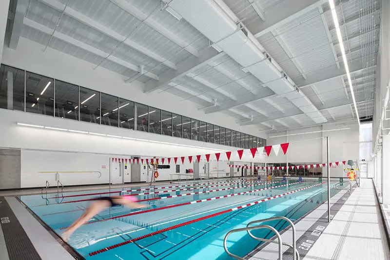 Laurier Brantford YMCA pool in downtown Brantford