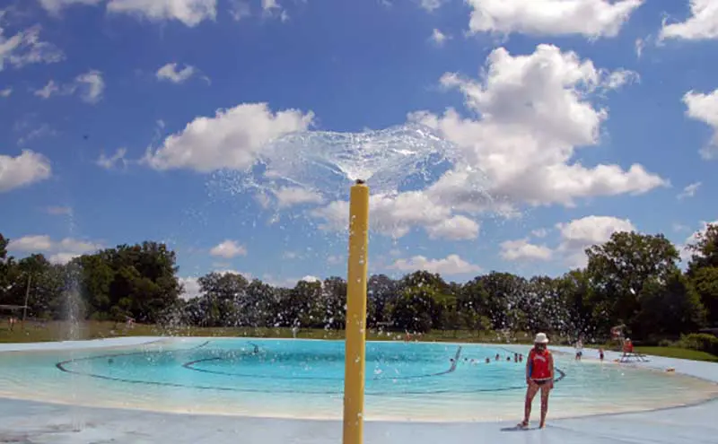 The large outdoor pool at Brant Park in Brantford