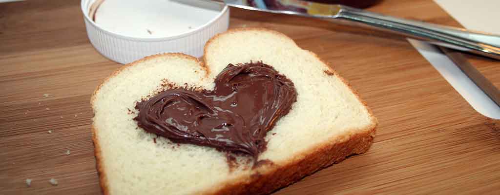Warming up with a Nutella treat and hot chocolate after a winter day