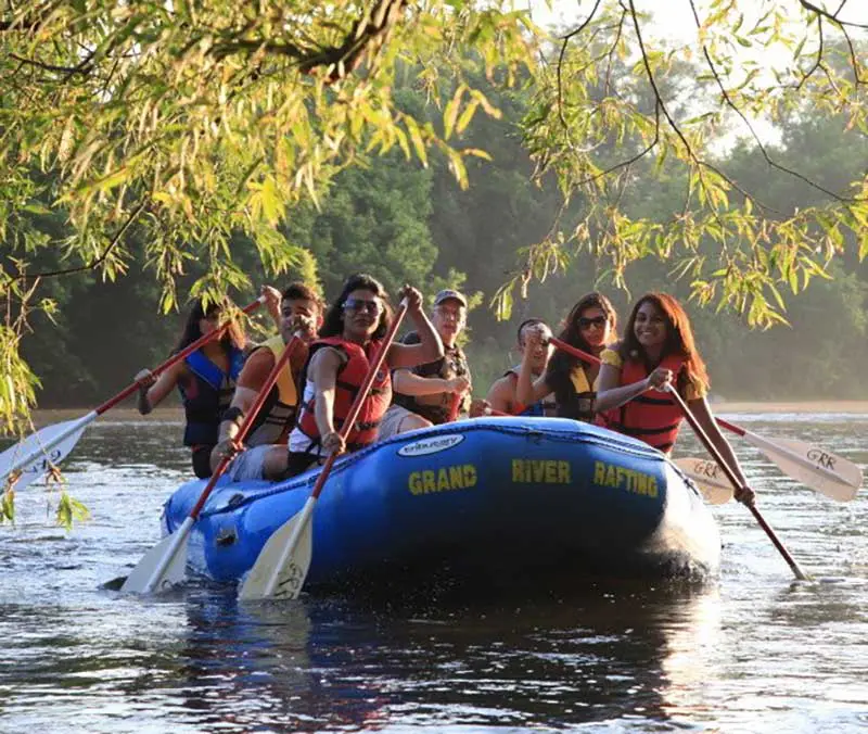 Tubing and rafting on the Grand River near Brantford